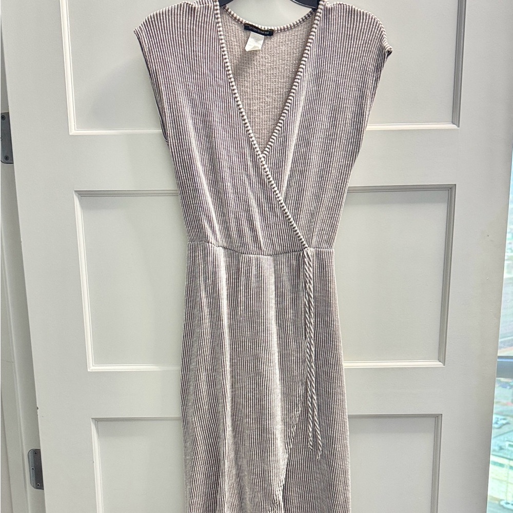 Caution To The Wind Black and White High Low Dress